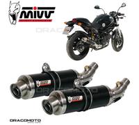 Scarico doppio DUCATI MONSTER 695 2008 MIVV Gp Carbonio