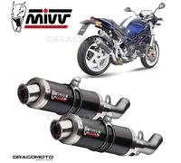 Scarichi Omologati MIVV GP Nero Acciaio inox Ducati Monster S2R 800 2005 > 2007