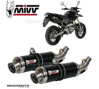 Scarico doppio HONDA FMX 650 2005 2006 MIVV Gp Carbonio