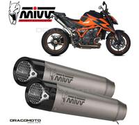 MIVV Silenziatore X-M5 omologato Titanio/Sottosella/Doppio per KTM 1290 SUPERDUKE 2020-2023