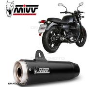 Scarico doppio MOTO GUZZI V7 III 2019 2020 MIVV Ghibli Nero