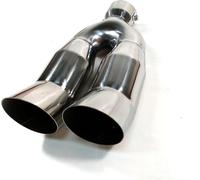 Scarico Doppio Sport Marmitta Orlo Tubo Cromo Per VW Golf Gti Mk1 Mk2 Mk3 Mk4