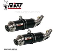 Scarico doppio TRIUMPH SPEED TRIPLE 1050 2016 2017 MIVV Gp Carbonio
