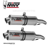 Terminali Scarichi MIVV Oval Acciaio inox per Yamaha Xt 660 Xr 2004 > 2016
