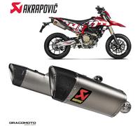 Scarico DUCATI HYPERMOTARD 698 ABS Mono RVE 2024-2025 AKRAPOVIC Titanio S-D6S...