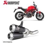 Scarico DUCATI MONSTER 797 ABS Plus(+) 2019 AKRAPOVIC Titanio Nero RC S-D8SO4...