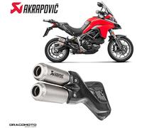 Scarico DUCATI MULTISTRADA 1200 S ABS Enduro Pro 2018 AKRAPOVIC Titanio S-D9S...
