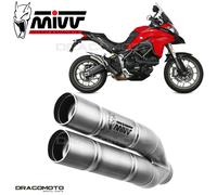 Scarico DUCATI MULTISTRADA 950 / S 2019 2020 MIVV Double Gun