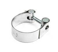 Scarico Fascetta 45 MM Cromo per Harley Davidson Honda Kawasaki Suzuki Yamaha