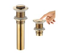 Scarico for Lavabo Pop-up, for, Tappo Di, Accessori for Rubinetti, Ottone Nero Opaco/cromo/oro/oro Spazzolato(Golden B2 N)