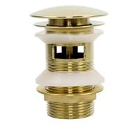 Scarico for lavabo, tappo pop-up for, scarico interamente in rame, con foro di troppopieno(Titanium)