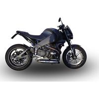 Gpr Exhaust Systems Deeptone Inox Dual Buell Xb 12 03-07 Reverse Line Homologated Slip On Muffler Argento Homologated
