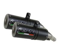 Scarico GPR Ducati Monster 696 2008-2014 Coppia Slip-On M3 Nero Titanio DB Killr