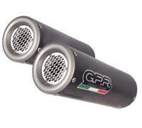 Scarico GPR Ducati Monster 696 2008-2014 M3 Poppy Doppio Slip-on Con DB Killers