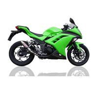 Gpr Exhaust Systems Deeptone Inox Ninja 300 R 12-16 Homologated Slip On Muffler Argento Homologated