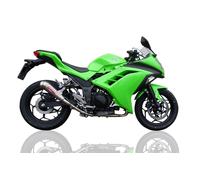 Gpr Exhaust Systems Powercone Evo Kawasaki Ninja 300 R 12-16 Euro 3 Homologated Muffler Argento Homologated