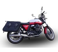 Gpr Exhaust Systems Vintacone Double V7 I/ii Stone&i/ii Special 12-16 Cat Homologated Slip On Muffler Argento Homologated