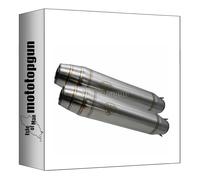 scarico gpr omologato doppio terminale acciaio deeptone cafe racer, db-killer incluso, cafe.58.de compatibile con moto guzzi v 65 tt - sp - lario - gt- custom 1984 mototopgun