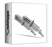 scarico gpr omologato doppio terminale acciaio satinox, db-killer incluso, d.15.4.sat compatibile con ducati monster 800 2003 2004 2005 mototopgun