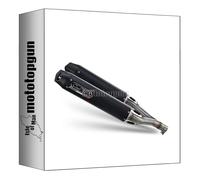 scarico gpr omologato doppio terminale alluminio nero furore, db-killer incluso, a.27.fune compatibile con aprilia tuono r 1000 factory 2006 2007 2008 2009 2010 mototopgun