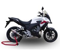 Gpr Exhaust Systems Silenziatore Omologato Slip On Deeptone Inox Honda Cb500 X 2019-2024 E5 Round