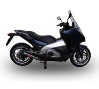 Gpr Exhaust Systems Deeptone Inox Honda Integra 700 12-13 Homologated Slip On Muffler Argento Homologated