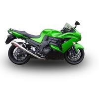 Gpr Exhaust Systems Powercone Evo Double Zzr 1400 12-16 Euro 3 Homologated Muffler Argento Homologated