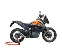 Gpr Exhaust Systems M3 Inox Ktm Adventure 390 2020 E4 Round Not Homologated Slip On Muffler Argento Not Homologated
