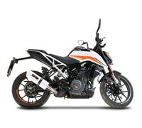 Gpr Exhaust Systems Albus Evo4 Ktm Duke 390 2021-2023 E5 Oval Homologated Slip On Muffler Argento Homologated
