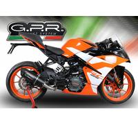 Gpr Exhaust Systems Furore Evo4 Ktm Rc 125 17-20 Euro 4 Homologated Slip On Muffler Nero Homologated