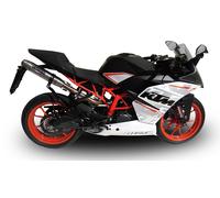 Gpr Exhaust Systems Deeptone Inox Slip On Ktm Rc 390 15-16 Not Homologated Muffler Argento Not Homologated