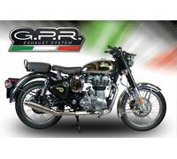 Gpr Exhaust Systems Deeptone Inox Royal Enfield Classic/bullet Efi 500 17-20 Euro 4 Cat Homologated Muffler Argento Homologated