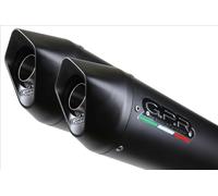 Gpr Exhaust Systems Furore Dual B-king 1300 07-10 Homologated Slip On Muffler Nero Homologated