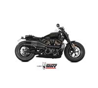 Scarico HARLEY DAVIDSON SPORTSTER S Mivv HR-1 Inox Nero Fondello Carbonio Corto