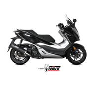 Scarico HONDA FORZA 300 Mivv Mover Inox Verniciato Nero MV.HO.0002.LV