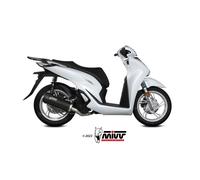 Scarico HONDA SH 125 Mivv Mover Inox Verniciato Nero MV.HO.0007.LV