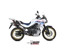 Sistema di scarico MIVV Dakar con EG-BE Acciaio inox / Acciaio inox nero