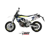 Scarico HUSQVARNA 701 ENDURO / SUPERMOTO Mivv Oval Titanio con Coppa Carbonio