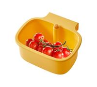 Scarico in acciaio inox - Cestino di scarico per lavello da cucina, cestello retrattile per lavelli, supporto per rubinetto, scaffale multiuso per scolare verdure per alimenti quotidiani piatti e