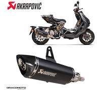 Scarico ITALJET DRAGSTER 125 ABS 2020-2025 AKRAPOVIC Titanio Nero S-IT125SO1-...