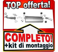 Scarico IVECO DAILY IV 2.3/3.0 TD ALCOM dal 2006 senza DPF + tubo