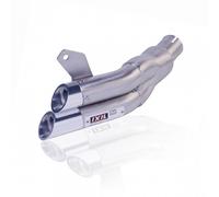 Scarico IXIL Dual Hyperlow L2X Inox / Alluminio Lucido - Suzuki SFV 650 G