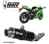 Terminale Scarico MIVV GP Carbonio per Kawasaki Zx-10 R 2011 > 2015