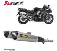 Scarico KAWASAKI ZX-14 R 1400 ABS Ninja 30th Anniversary Edition 2015 AKRAPOV...