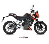Scarico KTM 125 DUKE Mivv Gp Inox Nero KT.009.LXB