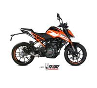 Scarico KTM 125 DUKE Mivv MK3 Inox Nero KT.019.SM3B