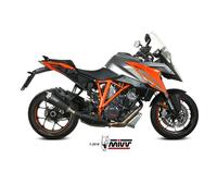 Scarico KTM 1290 SUPERDUKE GT Mivv Delta Race Inox Nero KT.018.LDRB