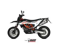 Scarico KTM 690 SMC R Mivv Oval Titanio con Coppa Carbonio KT.023.LNC