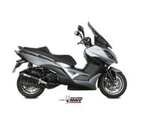 Scarico KYMCO XCITING 400i Mivv Oval Inox Nero con Coppa Carbonio O.010.LVC