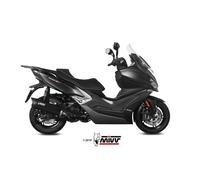 Scarico KYMCO XCITING 400i S Mivv Mover Inox Verniciato Nero MV.KY.0001.LV